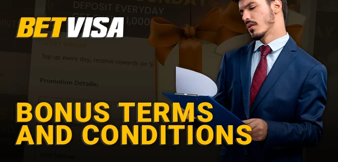 About the conditions in event bonuses for BetVisa players