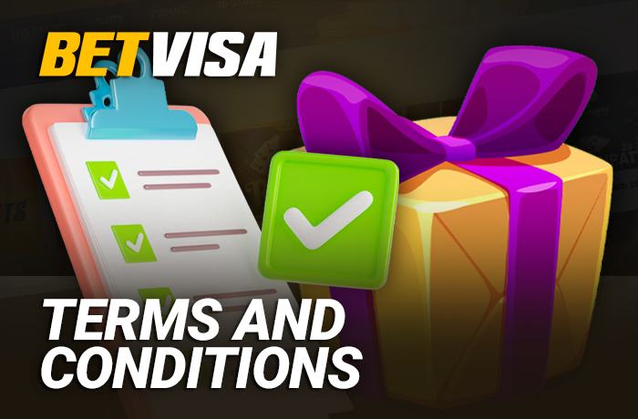 Terms and conditions of bonus offers at BetVisa - important information