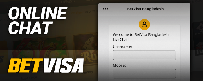 Online chat with BetVisa support - correspondence with support on the site