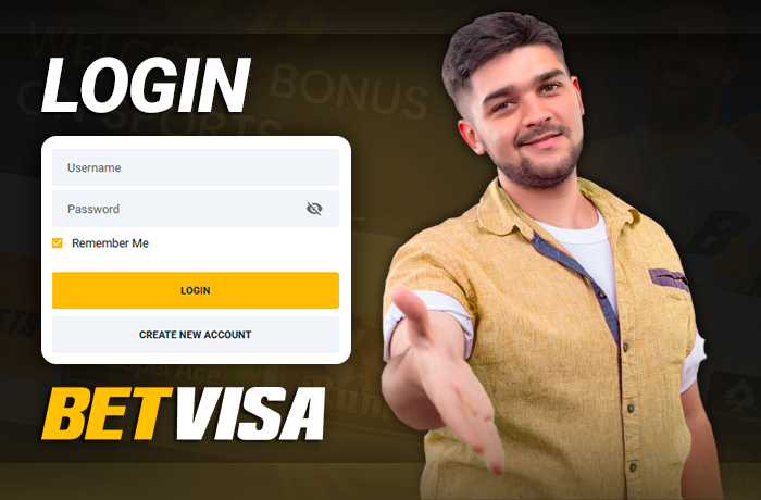 The process of logging into your BetVisa account - instructions for logging in