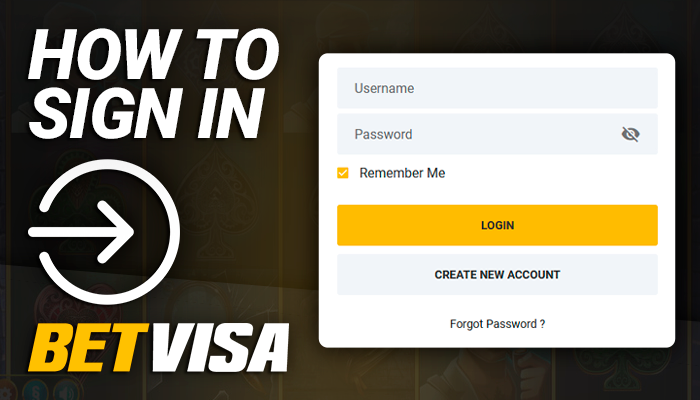 Login form to personal profile of BetVisa site - authorization in the project